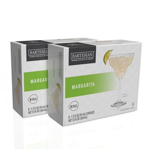 Bartesian 16-Pack Margarita Mixer Capsules for Cocktail Machine - Home Bar Mixology Cocktails Mix Pod Capsule Set To Use With the Bartesian Cocktail Drink Maker Machine