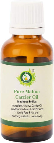 R V Essential Madhuca Indica Pure and Natural Cold Pressed Mahua Carrier Oil, 100ml