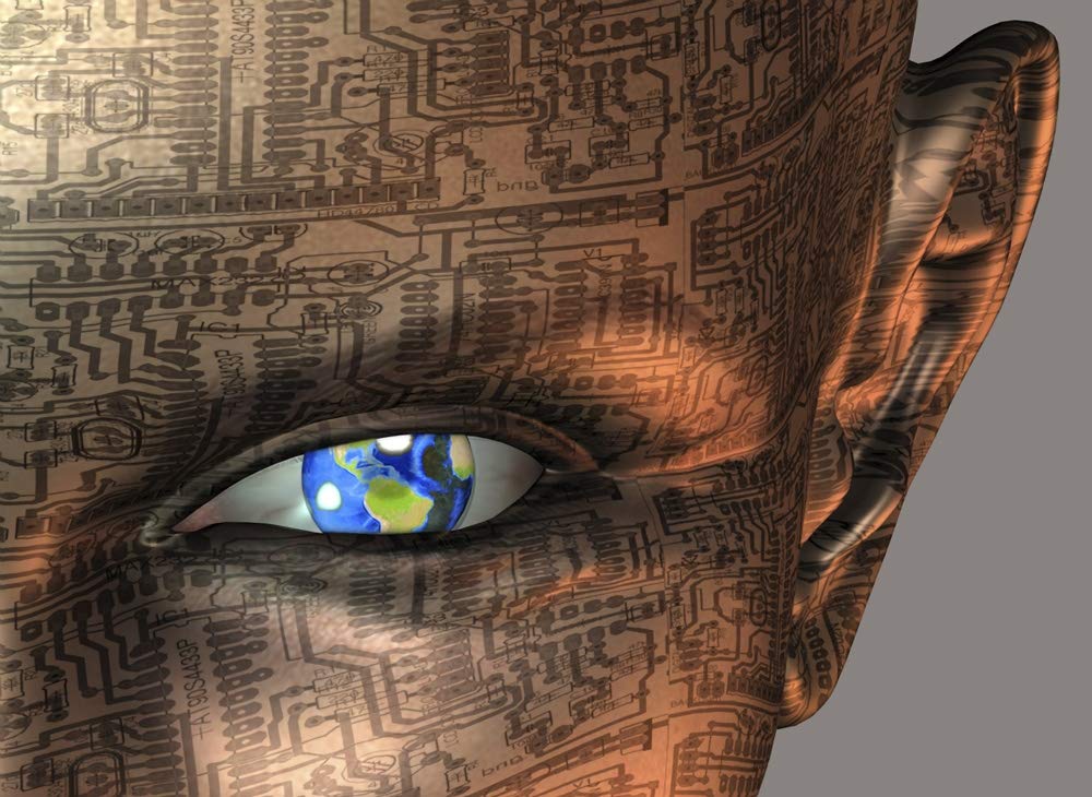 Posterazzi PSTRFF200536SLARGE Earth in Eye Photo Print, 24 x 36, Multi