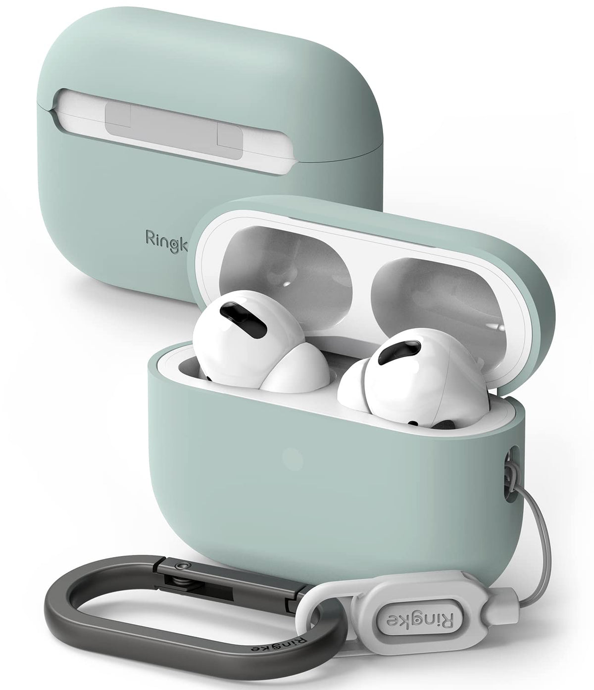 Ringke Silicone Compatible with AirPods Pro 2 Case, Silicone Shockproof Anti-Scratch Prevent Impurities Protective Case for AirPods Pro 2nd Generation - Seafoam