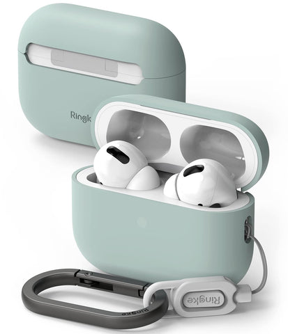 Ringke Silicone Compatible with AirPods Pro 2 Case, Silicone Shockproof Anti-Scratch Prevent Impurities Protective Case for AirPods Pro 2nd Generation - Seafoam