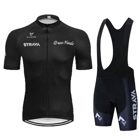 Men?s Summer Cycling Short Sleeve Top and Gel Bib Shorts Set, Short Sleeve Cycling Suits Set, Cycling Jersey Kits Breathable MTB Clothing Suits (Black,4XL)