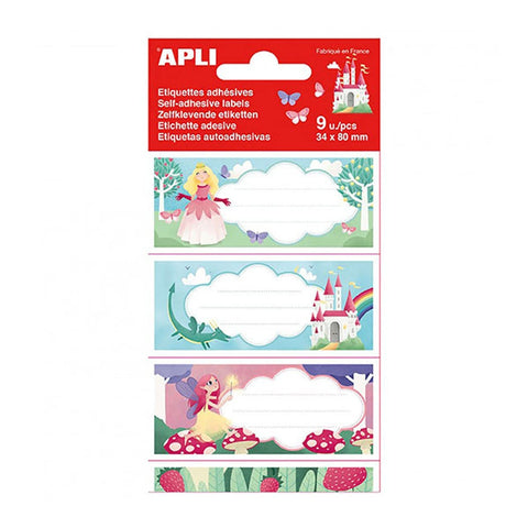 APLI 18436 Princess School Labels 9 u.