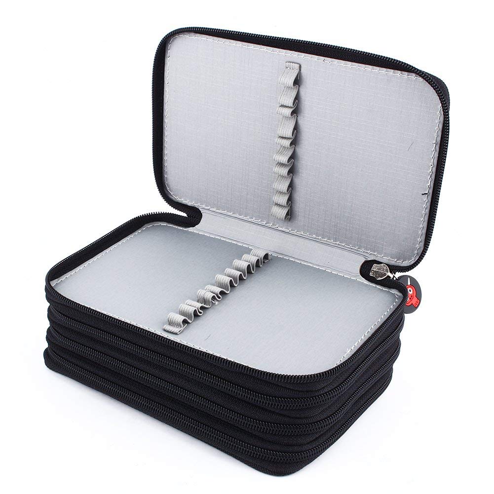 Pencil Case, 72 Inserting Multi-Layer Pencil Case Big Capacity Pencil Bag Portable Office Stationery Makeup Bag School Supplies for School Office Teenagers Girls