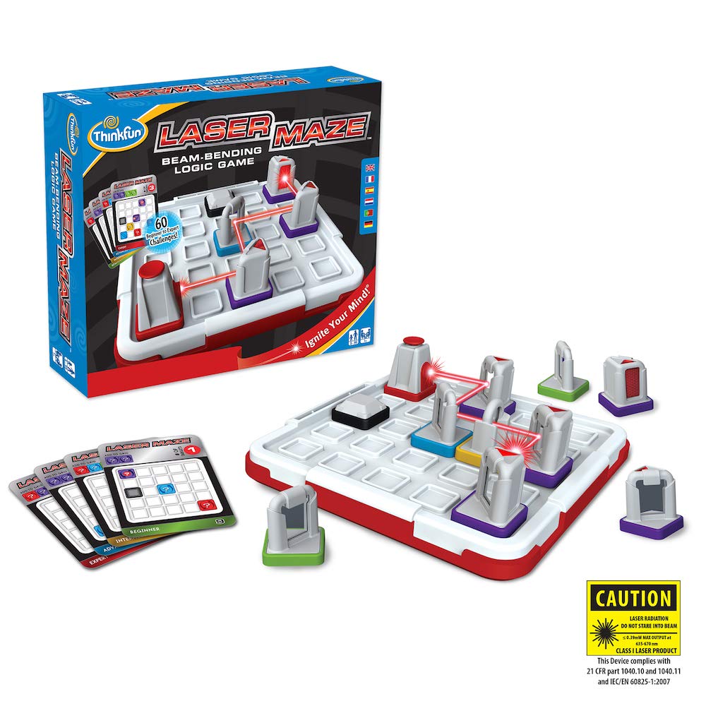 Thinkfun Laser Maze Logic, Logic Challenge & Brain Game - Stem Toys for Kids Age 8 Years Up - Presents for Children