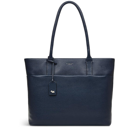 RADLEY London Wallbrook Large Workbag for Women, in Black Soft Grained Leather, with Tech Sleeve & Twin Shoulder Straps