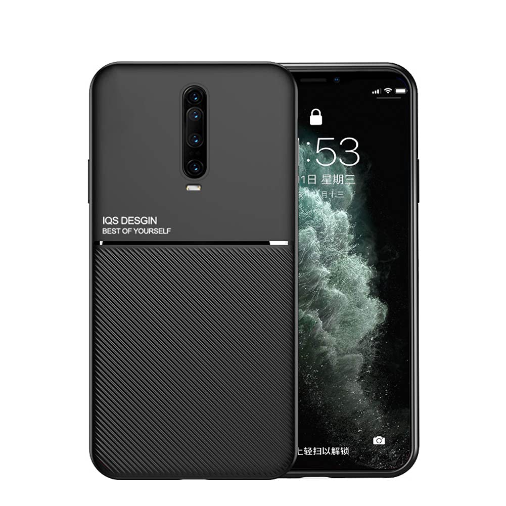 Kepuch Mowen Case Cover Bumper Built-in Metal Plate for Xiaomi Redmi K30/K30i/Poco X2 - Black