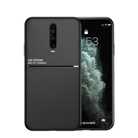 Kepuch Mowen Case Cover Bumper Built-in Metal Plate for Xiaomi Redmi K30/K30i/Poco X2 - Black