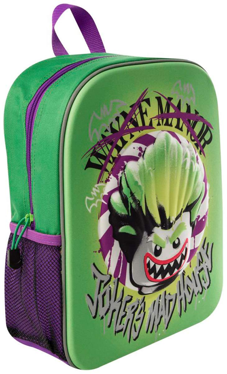 Sambro 8144 Batman Lego Backpack, Rug Sack for Kids, Featuering Gotham's Favourite Villan Joker