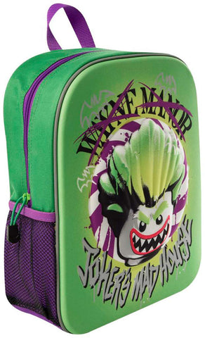 Sambro 8144 Batman Lego Backpack, Rug Sack for Kids, Featuering Gotham's Favourite Villan Joker