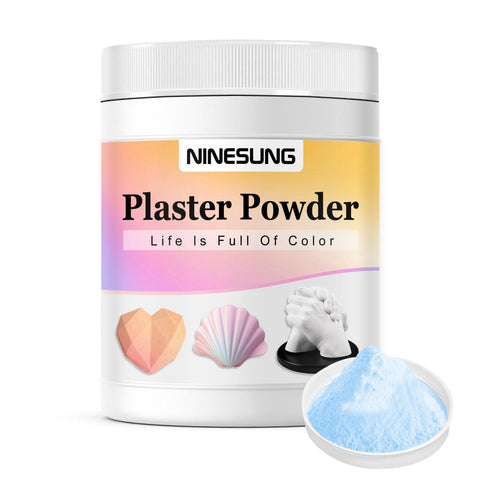 1 Pound Plaster of Paris, Plaster of Powder - Hand Mold Casting Kit Powder, Just Add Water - Plaster Powder for Crafts, Sculpture, Diorama and Home Decor (Blue)