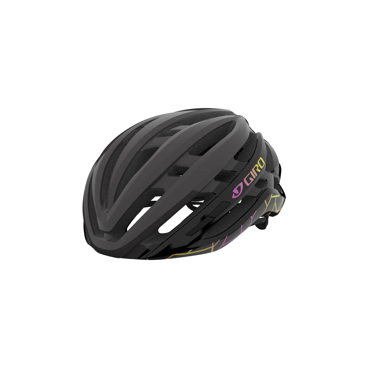 Giro Agilis MIPS W Womens Road Cycling Helmet - Black Craze (2021), Small (51-55 cm)