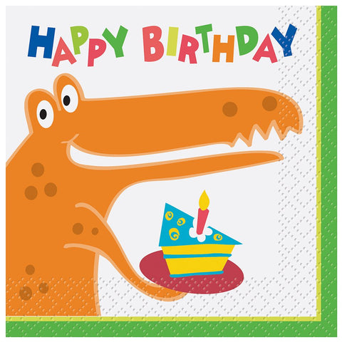 Dinosaur Party Beverage Napkins, 16ct