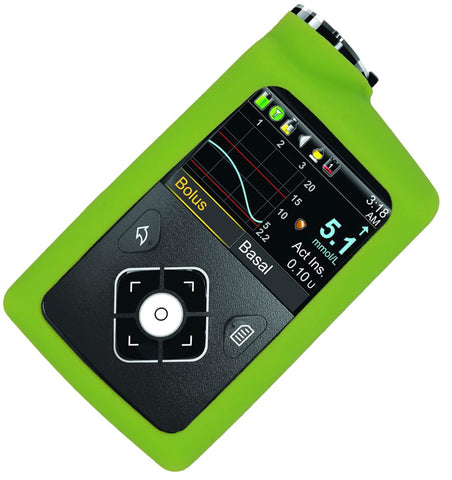 Premium Soft Silicone case for Medtronic Minimed Insulin Pump 630G/ 640G/ 670G/770G/780G (All Model) (Green)