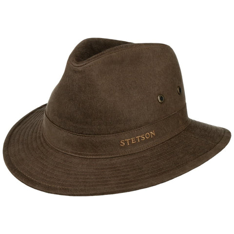 Stetson Stampton UV Protection Traveller Hat Men Brown 7-7 1/8