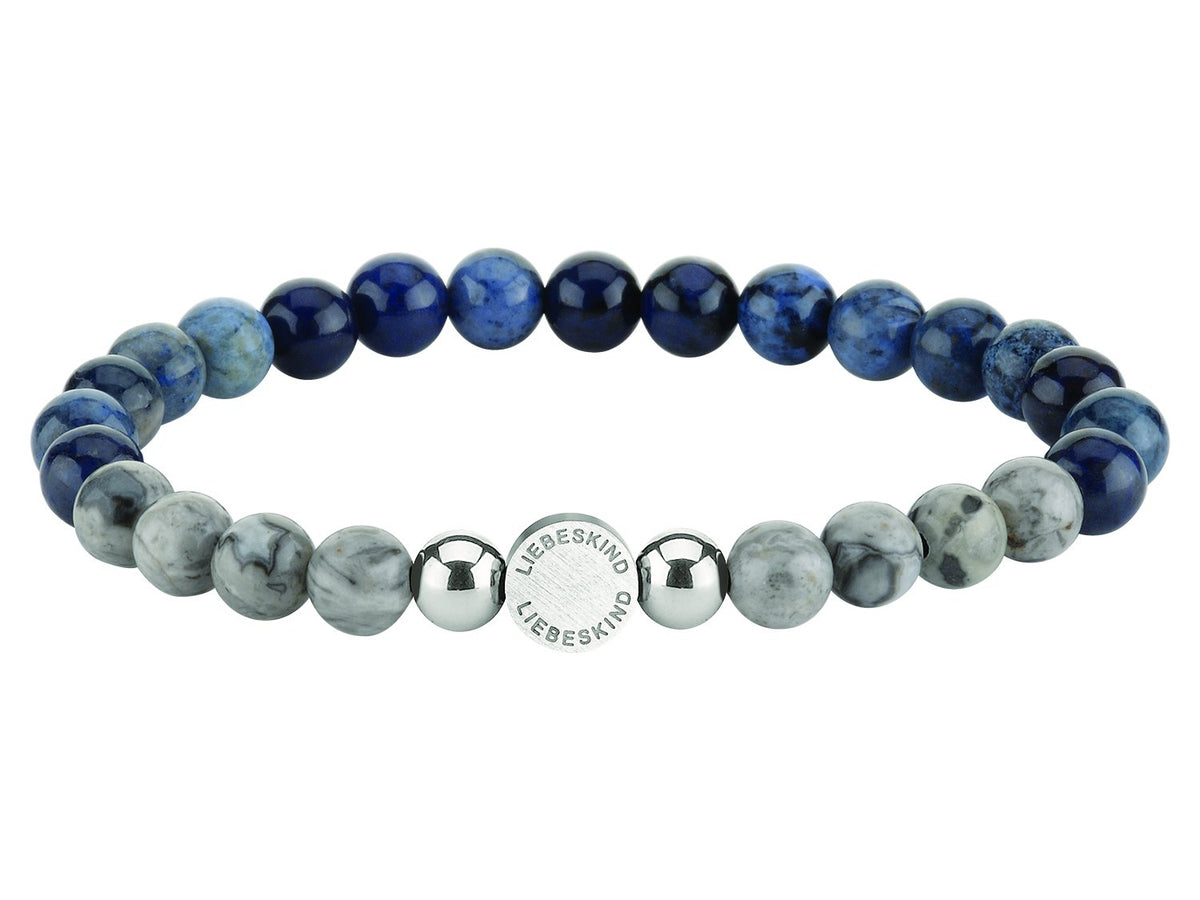 Liebeskind Unisex Stainless Steel Round Jasper Bead Charm