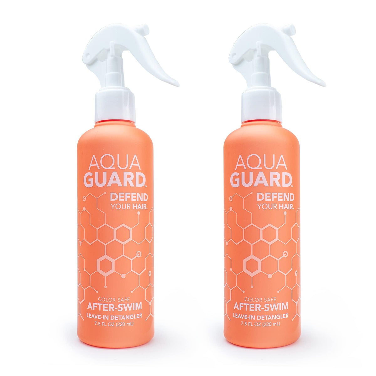 AquaGuard After-Swim UV Leave-In Detangler - Protects Hair From the Sun for Smooth, Silky Feel - Paraben & Gluten Free, Vegan, Color Safe, Leaping Bunny Certified (2-Pack)