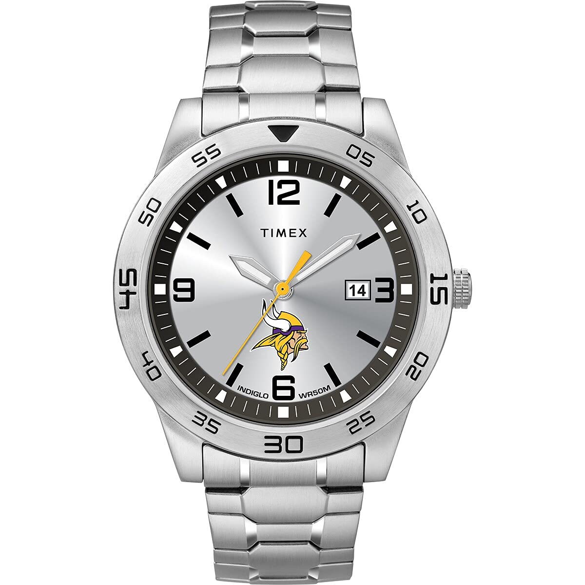Timex Tribute Men's NFL Citation 42mm Watch - Minnesota Vikings with Stainless Steel Expansion Band