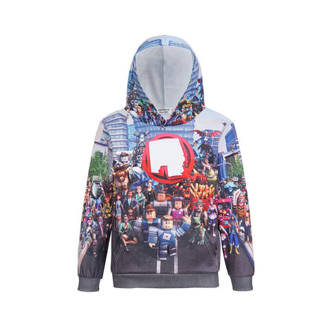 Delanhon Boys Girls Youtuber Gamer Merch Hoodies 3D Cool Hoody Funny Pullover Sweatshirts Long Sleeve Hooded Jumpers 4-13 Years (style 15, 11-12 years)