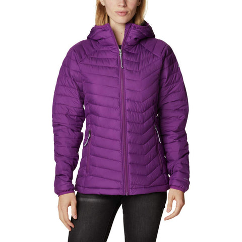 Columbia Women's Powder Lite Hooded Jacket, Plum, Small