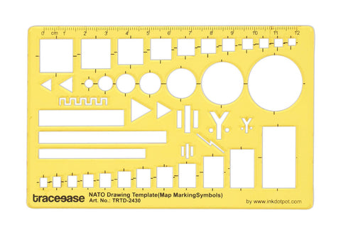 Traceease Drafting NATO Drawing Template Drawing Stencil,Designing Template Measuring Ruler