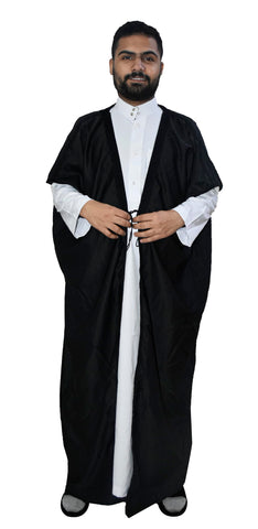 Black Cloak Bisht Arabian Men Saudi Eid Gulf Bedouin Islamic Costumes Abaya Arab Egyptian Islam Dress Thobe Kaftan Jacket Caftan Mens Thoub Jilbab Muslim Costume Robe Clothing Gorgeous And Elegant