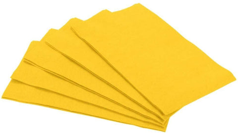 Sunshine Yellow 3-Ply Guest Towels | Pack of 16 | Party Supply