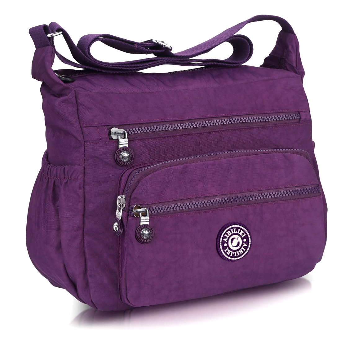 AIBILIEI Women Larger Bag Nylon Crossbody Bag Messenger Shoulder Handbag for Shopping Work Daily Use