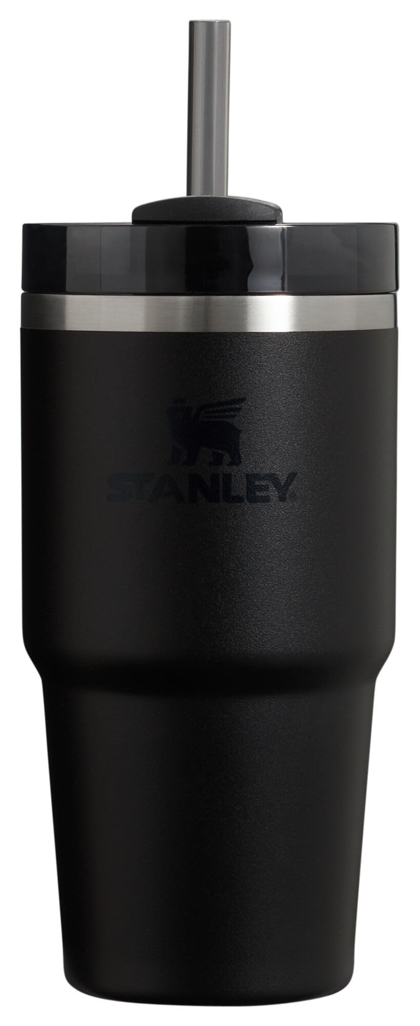 STANLEY Quencher H2.0 Tumbler with Straw 20 oz | Twist On 3-Way Lid | Cupholder Compatible for Travel | Insulated Stainless Steel Cup | BPA-Free | Black 2.0