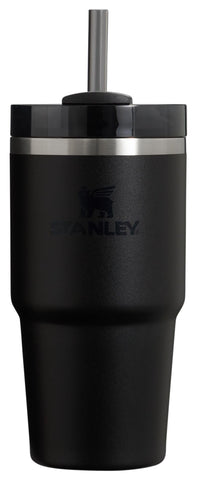 STANLEY Quencher H2.0 Tumbler with Straw 20 oz | Twist On 3-Way Lid | Cupholder Compatible for Travel | Insulated Stainless Steel Cup | BPA-Free | Black 2.0