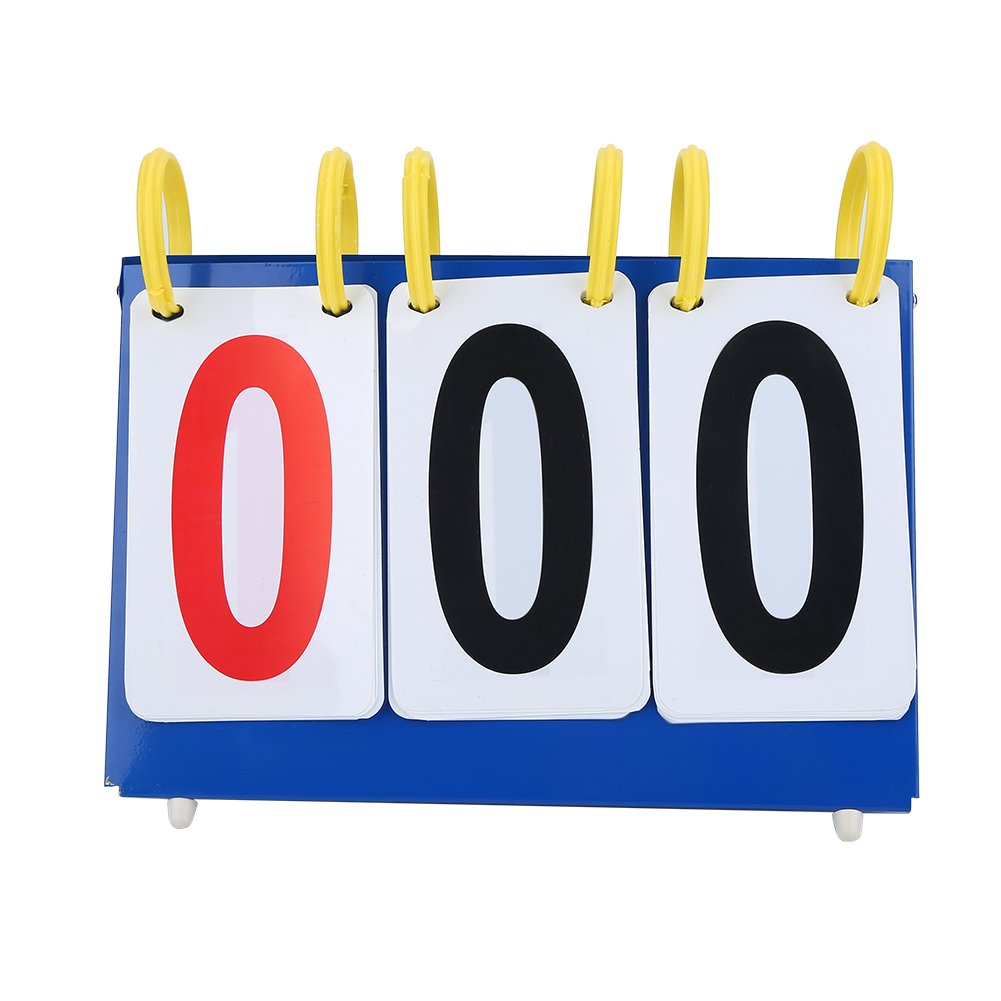 VGEBY1 Score Flipper, Sports Table Top Scoreboards Flip Score Board for Football Volleyball Basketball Training(3-digit)
