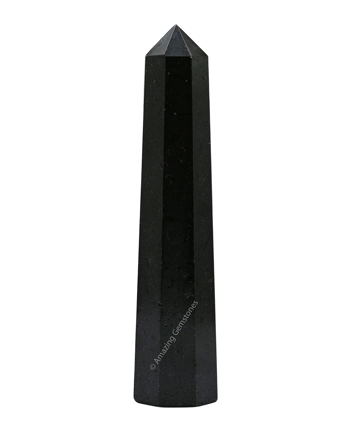 Black Tourmaline Crystal Towers ~ Natural Healing Crystal Point Obelisk for Reiki Healing and Crystal Grid (3" to 4" INCH)