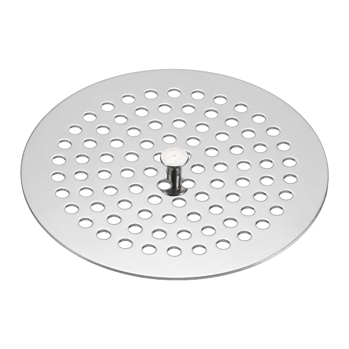 sourcing map Round Floor Drain Cover, 3.9" Stainless Steel Shower Hair Catcher with Handle