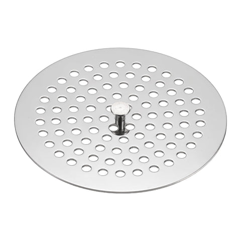 sourcing map Round Floor Drain Cover, 3.9" Stainless Steel Shower Hair Catcher with Handle