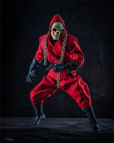 HiPlay 1/12 Scale Figure Doll Clothes, Ninja Suit, Outfit Costume for 6 inch Female Action Figure Phicen/TBLeague CM098(Red)