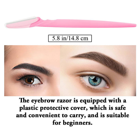 Eyebrow Pencil, Long-lasting and Waterproof Formula, For Perfect Brows, Eyebrow Makeup Essential, Eyebrow Pencil *1; Eyebrow Stencil *3; Eyebrow Razor *1, Brown #-0422018