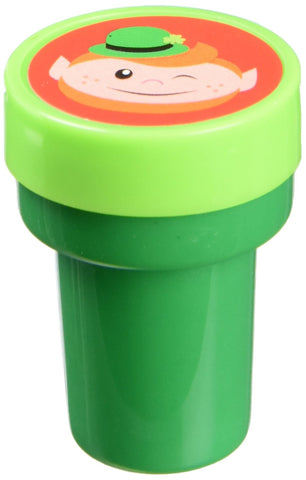 St. Patrick's Day Plastic Stamper Set - 1" x 1.5", Assorted Design Stamps For Crafts, Cards & Party Favors, Pack of 6