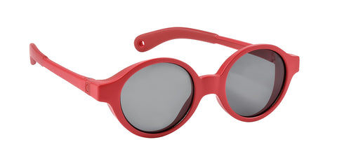 BEABA, Sunglasses for Babies 9-24 Months, 100% UV Protection - CAT 3, Side Protection, Optimal Comfort, Adjustable Temples 360°, Poppy