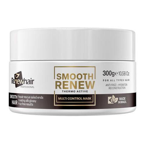 Smooth Renew Hair Treatment, 300g, Volume reduced, anti-frizz Thermo Active, Salon Finish,Brazilian Treatment Hair Mask