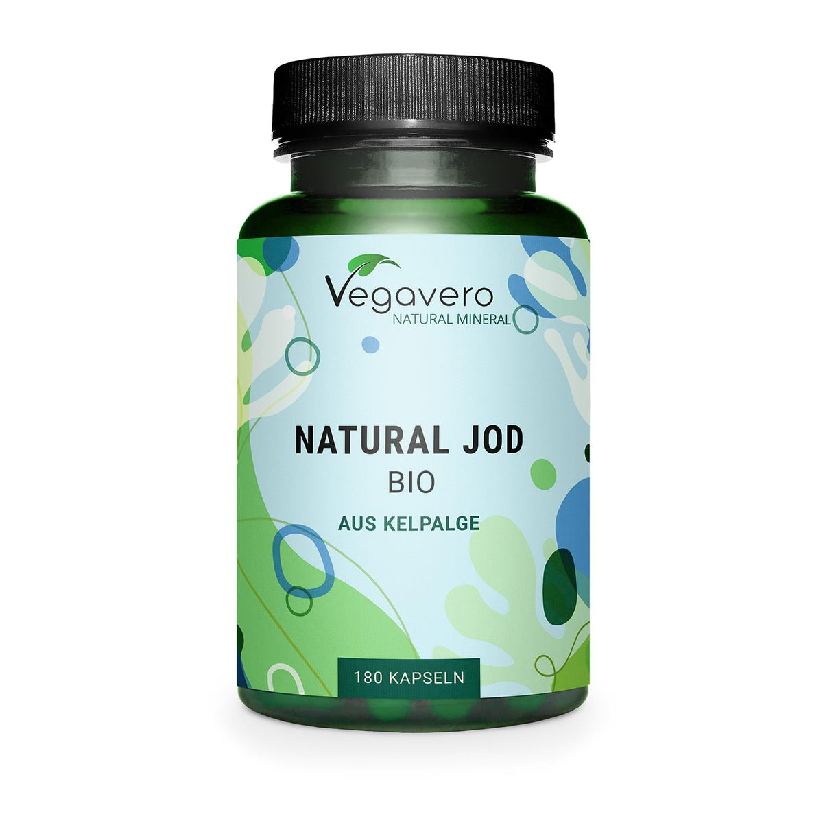 Vegavero Organic Iodine Supplement | NO Additives | 100% Natural Organic Scottish Sea Kelp | 150mcg Pure Iodine | 180 Sea Kelp Iodine Tablets | Vegan