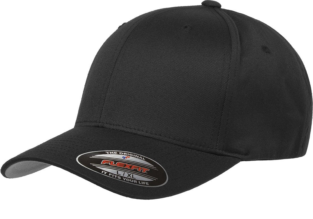 Flexfit Men's Athletic Baseball Fitted Cap, Black, S-M
