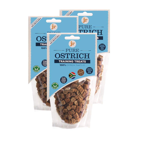 J R Pet Products 3 x 85g Ostrich Training Treats