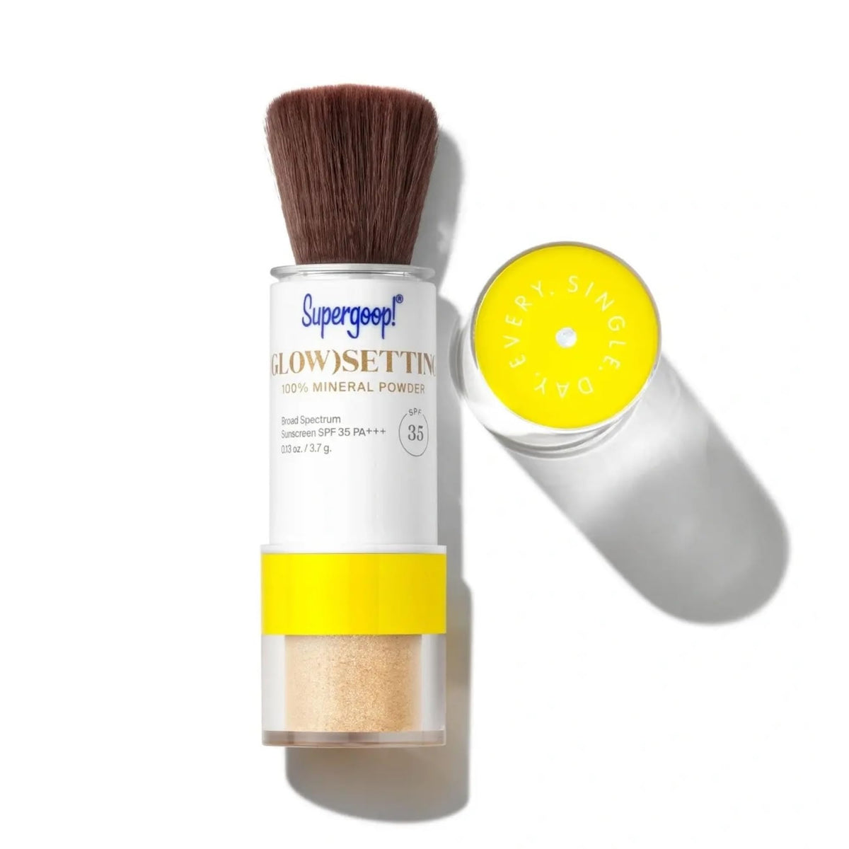 Supergoop! (Glow) setting Powder 100% Mineral SPF 35 Setting Powder Sunscreen, Translucent - 0.13 oz - Makeup Setting Powder + Broad Spectrum SPF 35 PA+++ Sunscreen