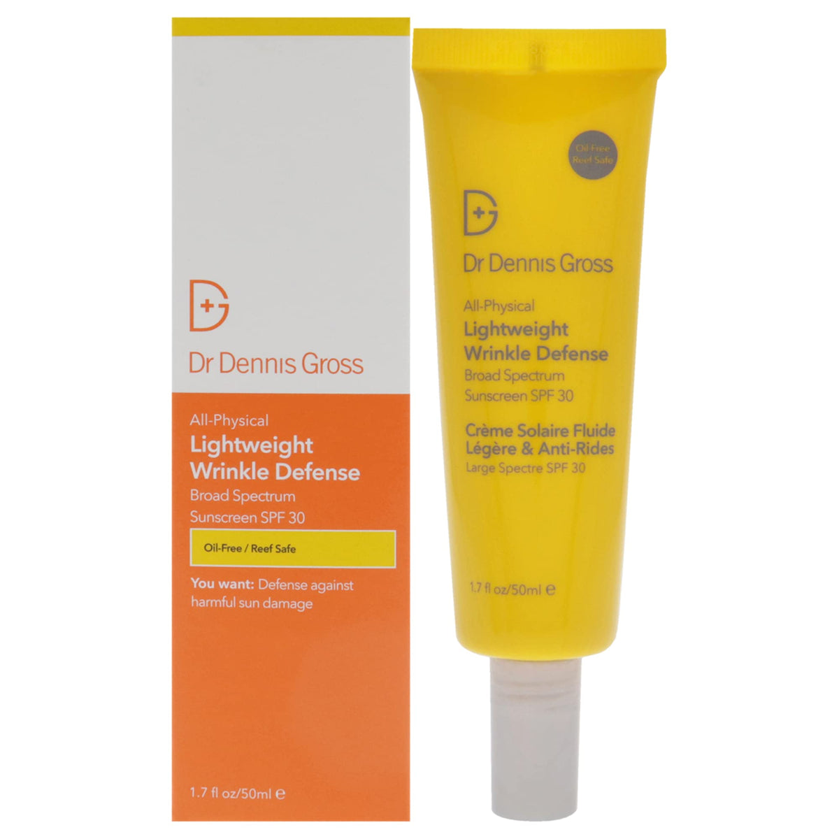 Dr. Dennis Gross All Physical Lightweight Wrinkle Defense SPF 30 For Unisex 1.7 oz Sunscreen