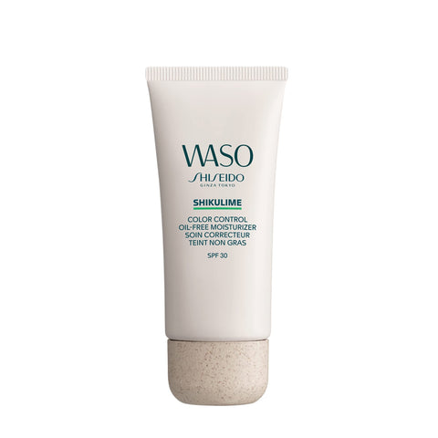 Shiseido Waso SHIKULIME Color Control Oil-Free Moisturizer SPF 30 - UVA/UVB Protection + 8-Hour Hydration - Non-Comedogenic, Free of Oxybenzone & Octinoxate - 1.8 oz