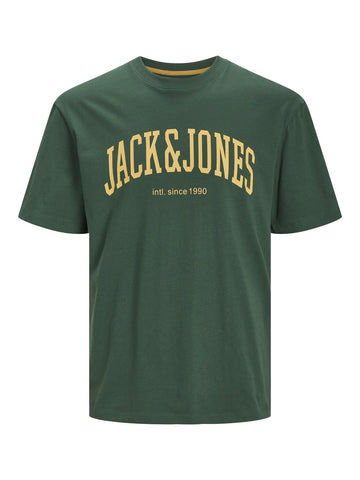 JACK&JONES JUNIOR Boy's Jjejosh Tee SS Crew Neck Noos Jnr Polo Shirt, dunkelgr&uumln, 6 Years