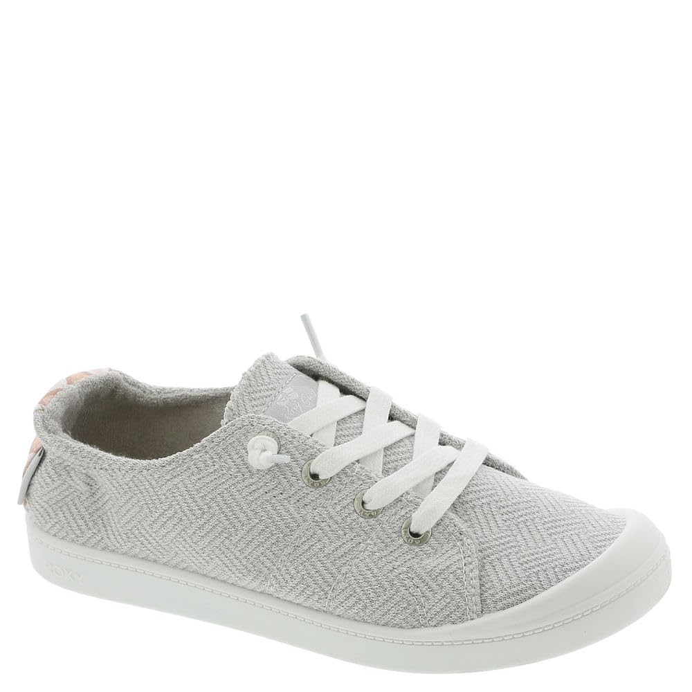 Roxy Women's Bayshore Plus Sneaker, Light Grey, 8