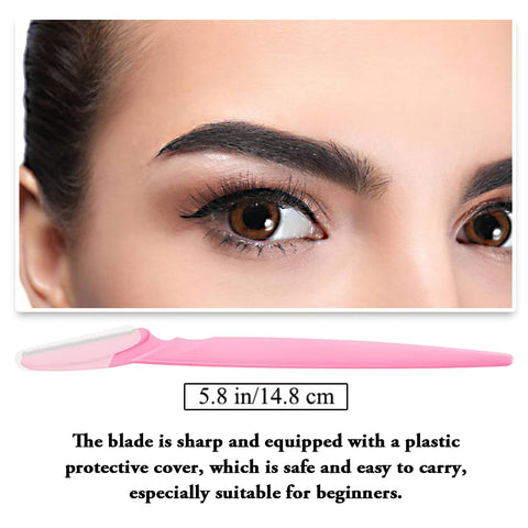 Eyebrow Pencil, Waterproof, Long-lasting, Professional Eyebrow Shaping and Filling Pencil for Women Eye-Makeup; ?5-in-1?Eyebrow Pencil *1; Eyebrow Razor *1; Eyebrow Stencil *3, Black #-0116023