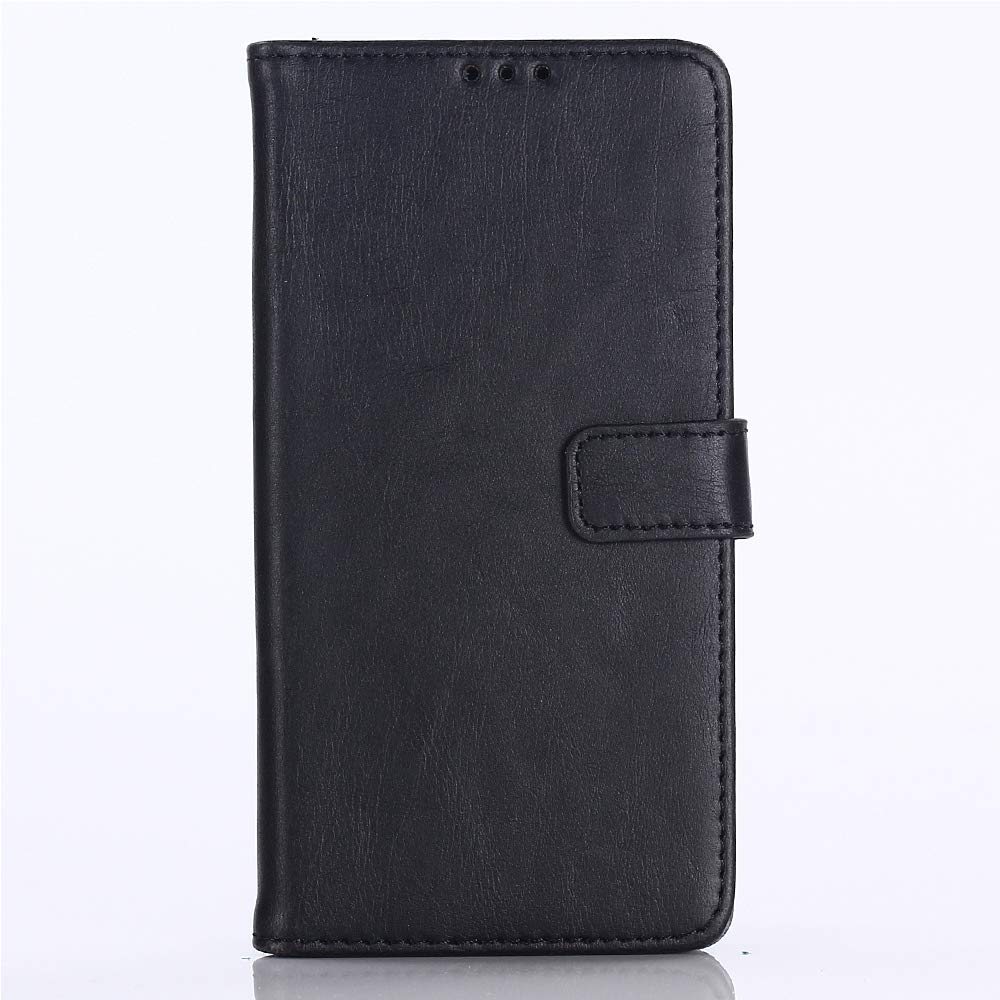 JOMA-E Shop For Samsung Galaxy A20e Case Cover, Soft TPU&PU Leather Flip Case With Kickstand,Multi-function Wallet Slot Shockproof Protective Phone Case for Samsung Galaxy A20e(Black)