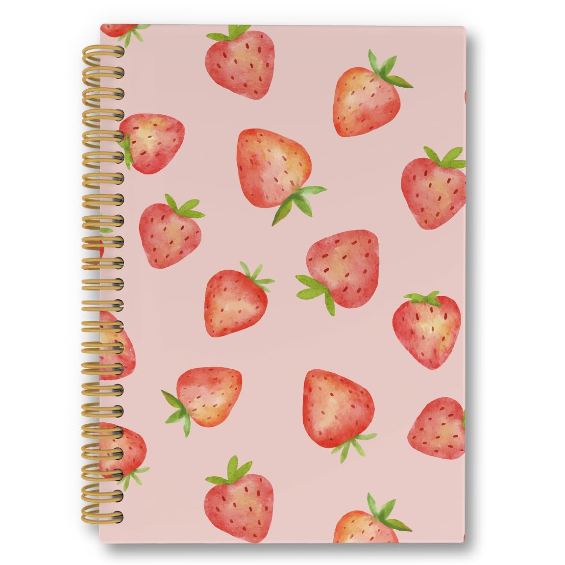 laveliabel Strawberry Notebook - Strawberry Journal, Strawberry Gifts for Strawberry Lovers Women, Strawberry Office Supplies, Aesthetic Spiral Notebook Journal for Women, Spiral Notebook 5.5x8.3
